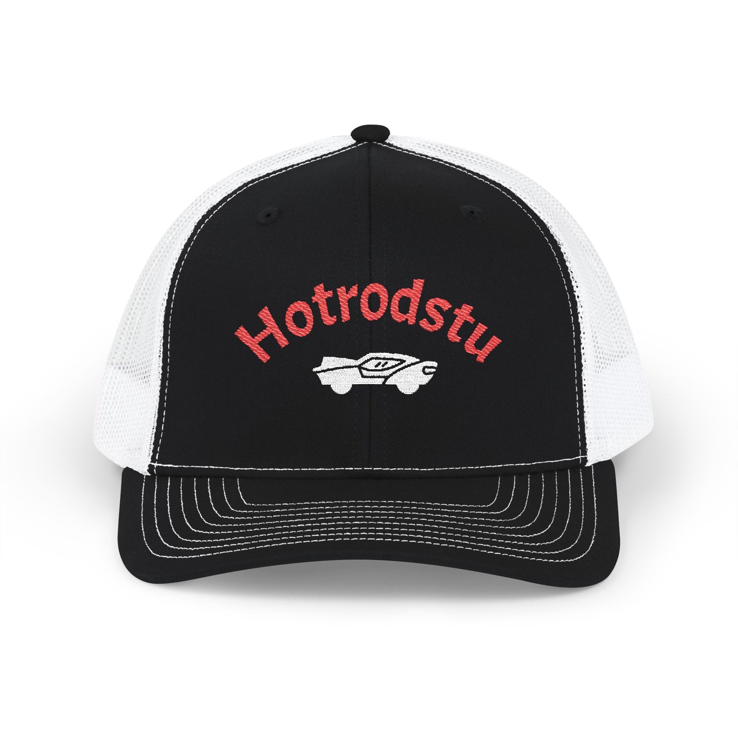Hotrod Style Snapback Trucker Cap | Vintage Inspired Headwear, Casual Summer Hat, Embroidered Cap, Gift for Car Enthusiasts, Outdoor Fashion