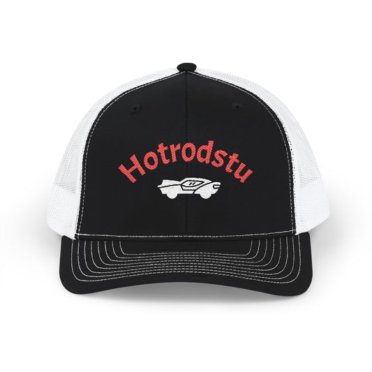 Hotrod Style Snapback Trucker Cap | Vintage Inspired Headwear, Casual Summer Hat, Embroidered Cap, Gift for Car Enthusiasts, Outdoor Fashion