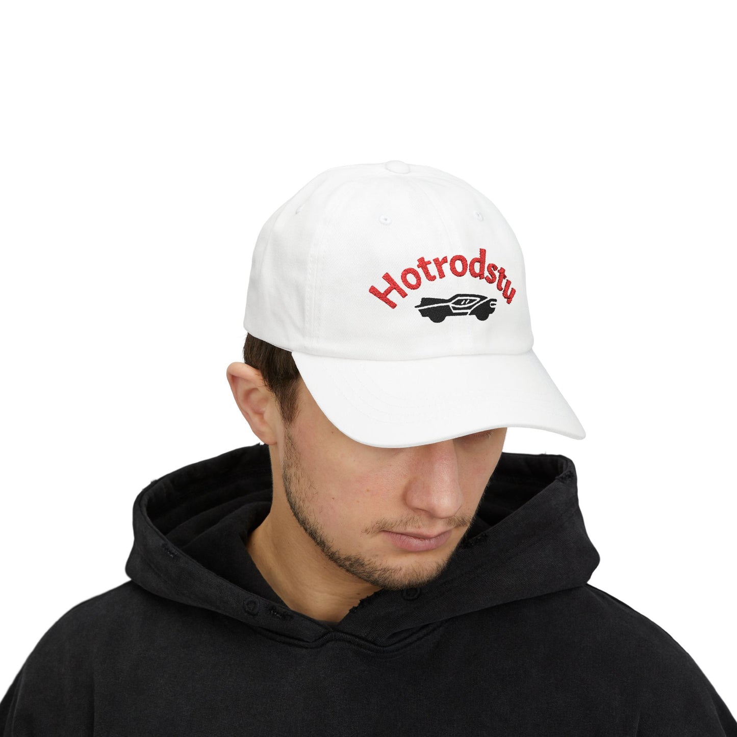 Classic Dad Cap with Hotrod Design - Trendy Adjustable Hat for Dads, Father's Day Gift, Casual Outings, Summer Accessories, Stylish Headwear